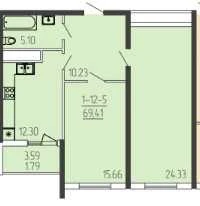 2-комнатная квартира с ремонтом , Кадор сити, Краснова, 65