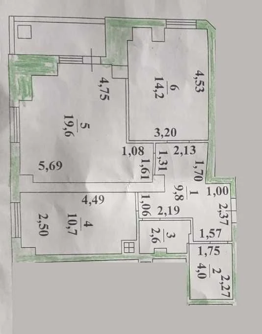 Продам 2-х крмнатную квартиру, проспект Небесной Сотни, 2-й