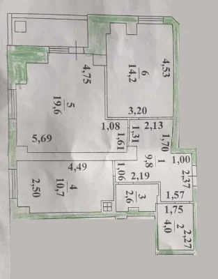 Продам 2-х крмнатную квартиру, проспект Небесной Сотни, 2-й