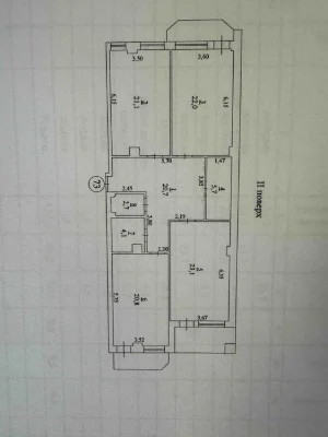 Продам власну 3-кімнатну квартиру площею 124,27 м² на 2-му п