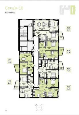 1-room apartment for sale in installments Viking Hills