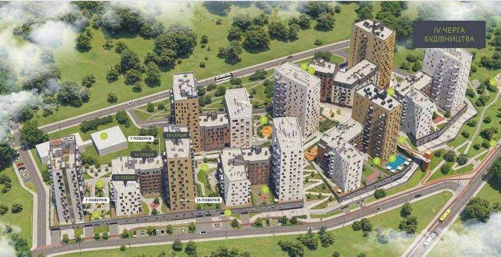 1-room apartment for sale in installments Viking Hills