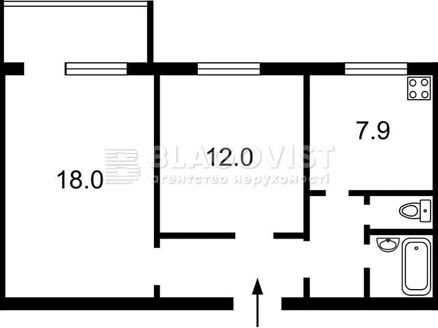 Sale of 2-room apartment 54.4 sq. m. on Revutskoho St. 11G • ID 34