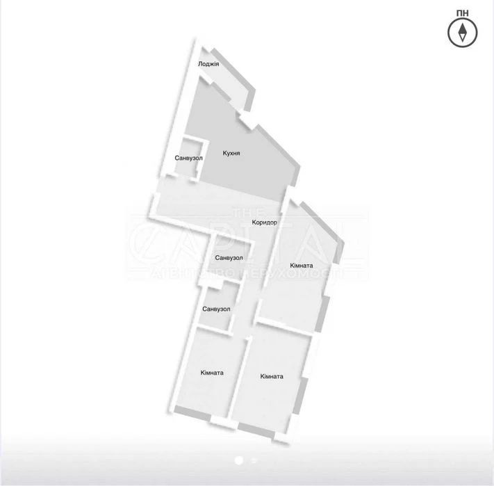 Продам квартиру 120м2, 3 спальни, ЖК Заречный (8 буд-сдан)