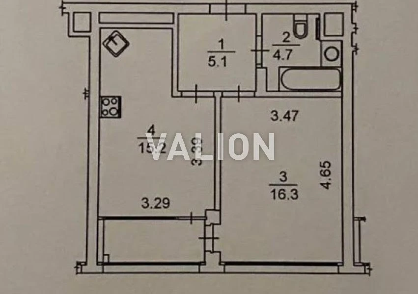 For sale 1-room apartment on Zlatoustovska 34 residential complex Hoffman