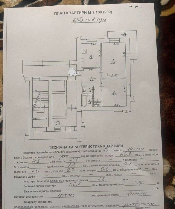 Продаж 2 кімнатної квартири в ближньому центрі по вул. Масар
