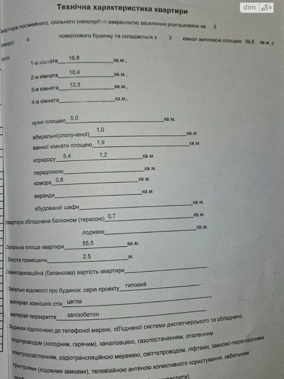 Продаж Квартира Придніпровський