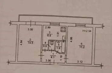 Продаж 2 кімнатної квартири! Святошинський район! Зодчих 6а!