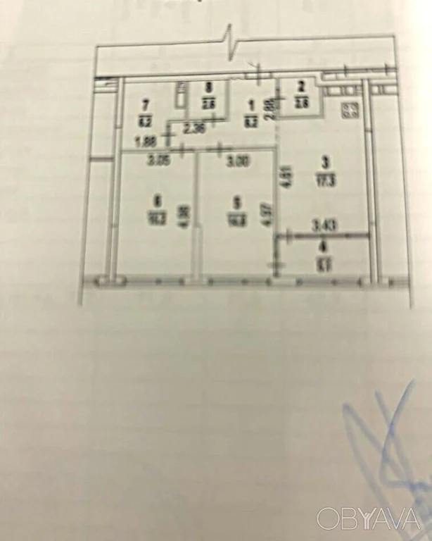 2-комнатная квартира, 72 кв. м