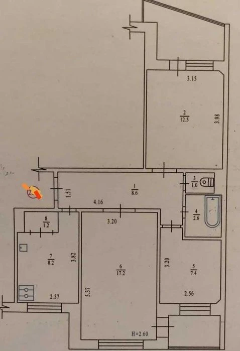Продаж 3 кім квартири Роздільні кім По кільцю №20613