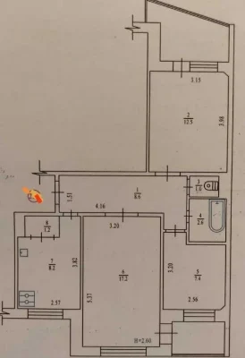 Продаж 3 кім квартири Роздільні кім По кільцю №20613