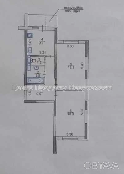 2-комнатная квартира, 62.8 м.кв.