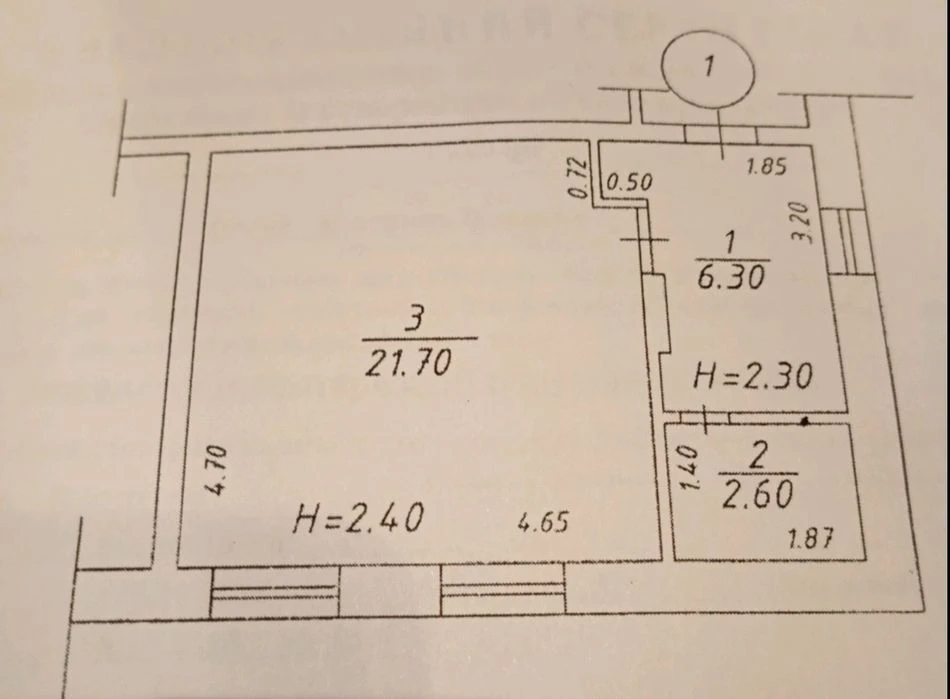 Продам 1х квартира Центр.Агв.31м.