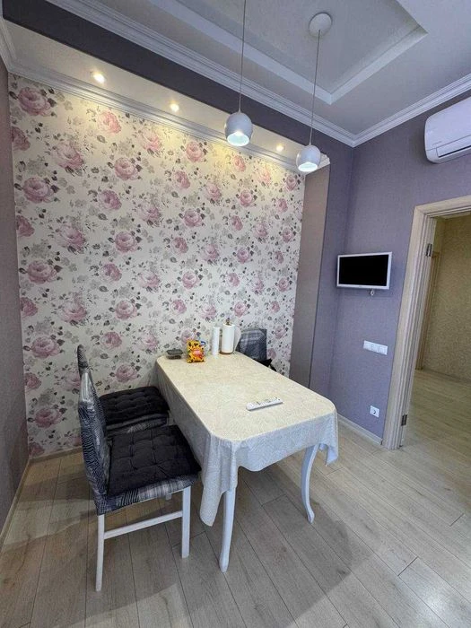 2-room apartment with renovation in a brick house with gas