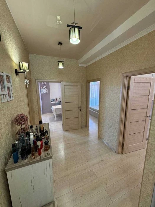 2-room apartment with renovation in a brick house with gas