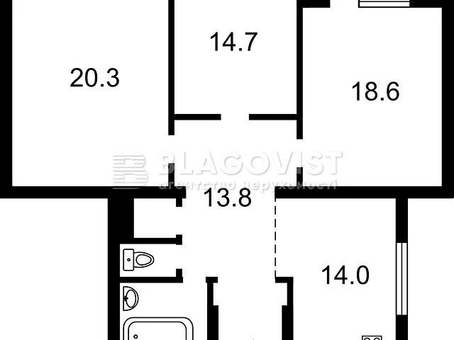 Продаж 3к квартири 90.4 кв. м на вул. Михайла Грушевського 3