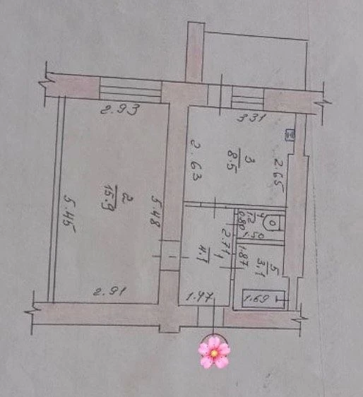 ‼️ 1 room apartment, Polyakova Street 3/5 - $22,000