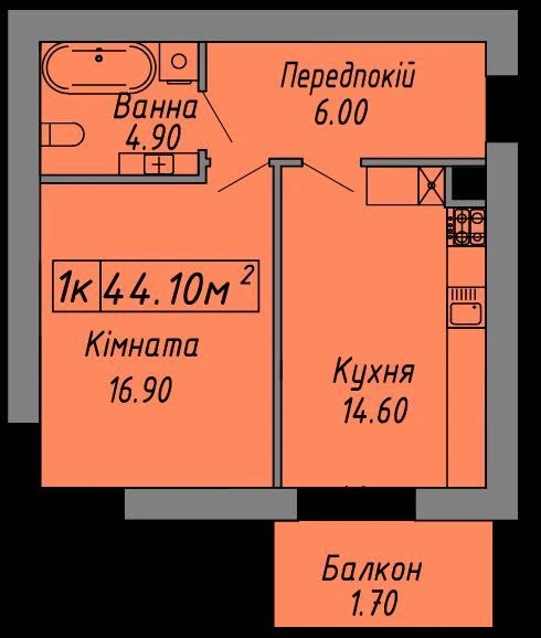Продаж 1к квартири в центрі ЖК Скандинавія вул. Бандери