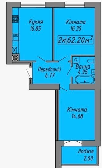 Продаж 2к квартири в ЖК Скандинавія Знижка 5%! Здача грудень