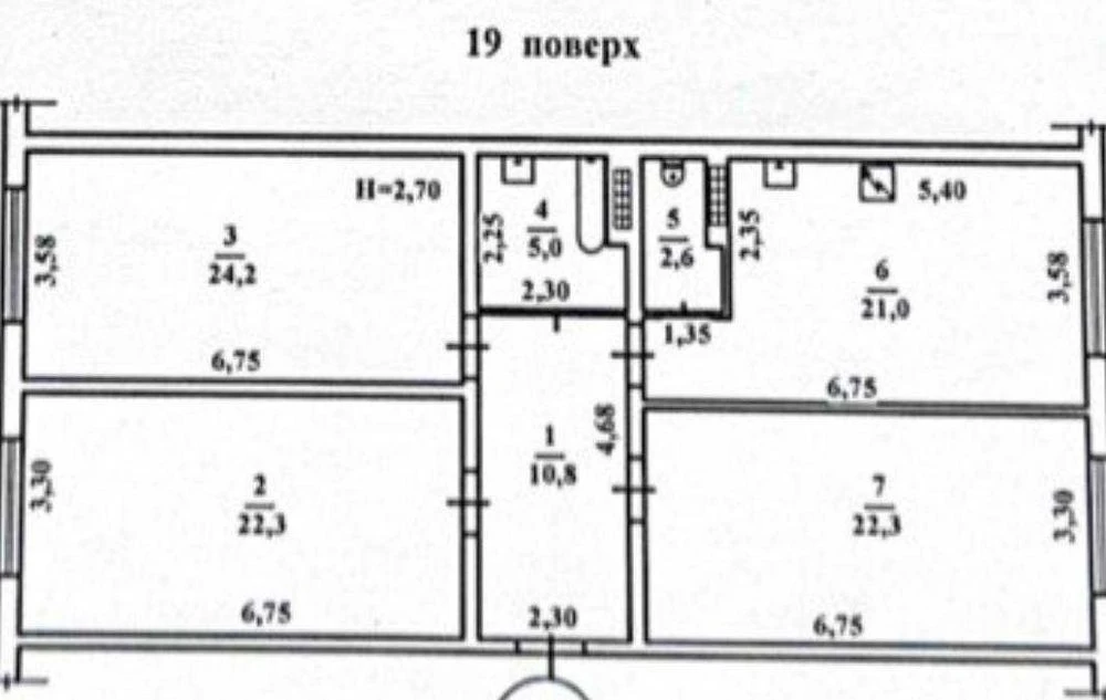3к квартира в новом доме по 693$ за м.кв.