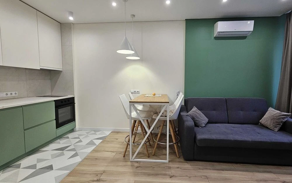 Without %. Residential complex Faina Town. Wonderful apartment 30 sq. m! Kitchen-living room