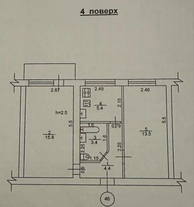 Продаж квартири з окремими кімнатами
