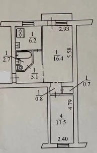 Продажа 2-комнатной квартиры 44 м², Красноткацкая ул., 22