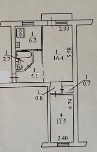 Продажа 2-комнатной квартиры 44 м², Красноткацкая ул., 22