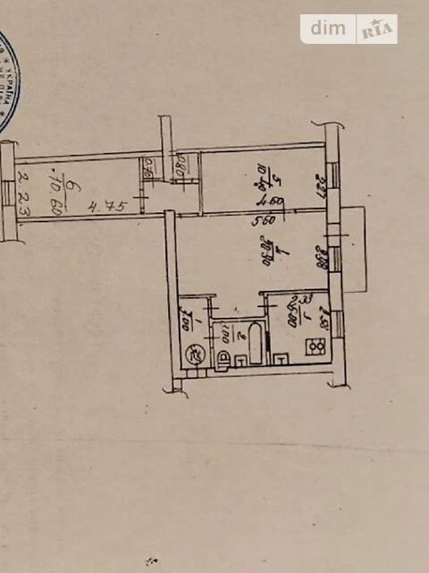 Продаж 3к квартири 56 кв. м на вул. Дружківська 4 • ID 34819