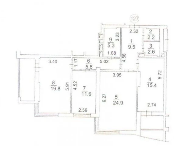 Sale of 3-room apartment 110 sq. m on Valeriy Lobanovskyi Ave.