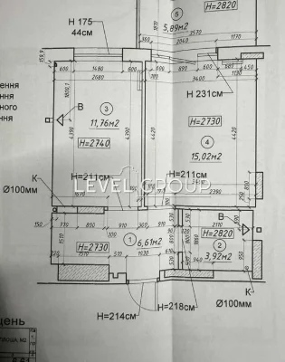Gas! Own boiler room! 1-room apartment 38m2 for sale in the Crystal Residential Complex