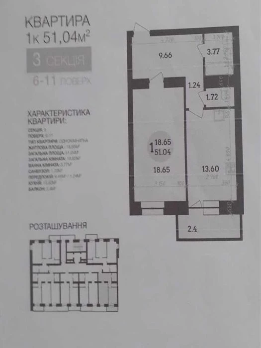 код 9318 Новий будинок, 1 кімнатна,  Династія