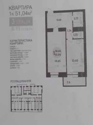 код 9318 Новий будинок, 1 кімнатна,  Династія