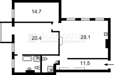 Продаж квартири вул. Тарасівська 30 в Києві / W-7469218