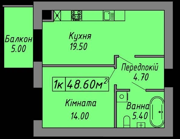 Продаж 1к квартири ЖК Скандинавія Здача грудень 2026р!