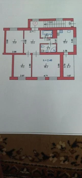 Продам  великогабаритну 3 комнату квартиру.рт