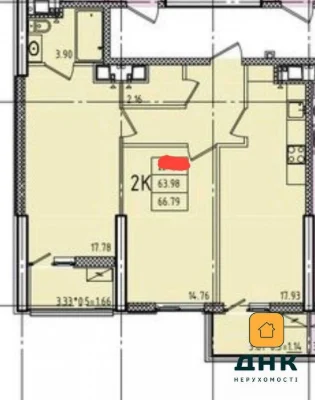 ‼️FOR SALE‼️2k apartment without repair, 2 BALCONIES, residential complex Hellada Hephaestus