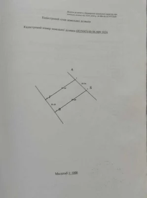 Продаж земельної ділянки. Видрові Доли.