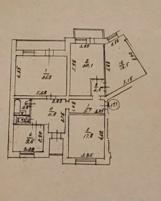 4-room apartment Borshchagovska 145 Two apartments on