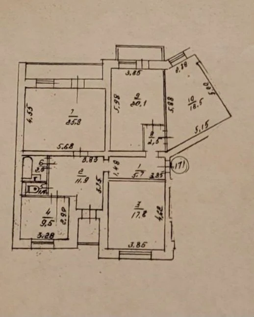 4-room apartment Borshchagovska 145 Two apartments on