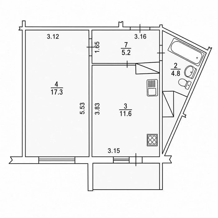 No commission! 1-room apartment, Poznyaki, Hryhorenka, 12. R