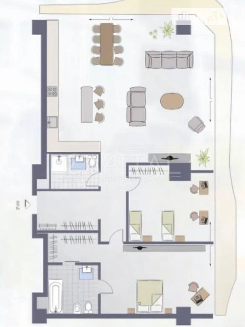 Sale of 3-room apartment 156 sq. m on Mechnikova St. 11A • ID 3468