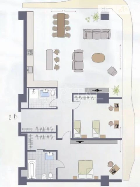 Sale of 3-room apartment 156 sq. m on Mechnikova St. 11A • ID 3468