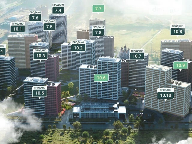 Продаж 2к квартири 69.14 кв. м на вул. Всеволода Змієнка 10/