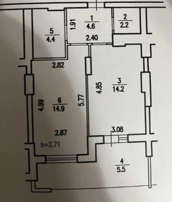 Продаж 1-кімнатної квартири | ЖК «5 Авеню» | вул. Городницьк
