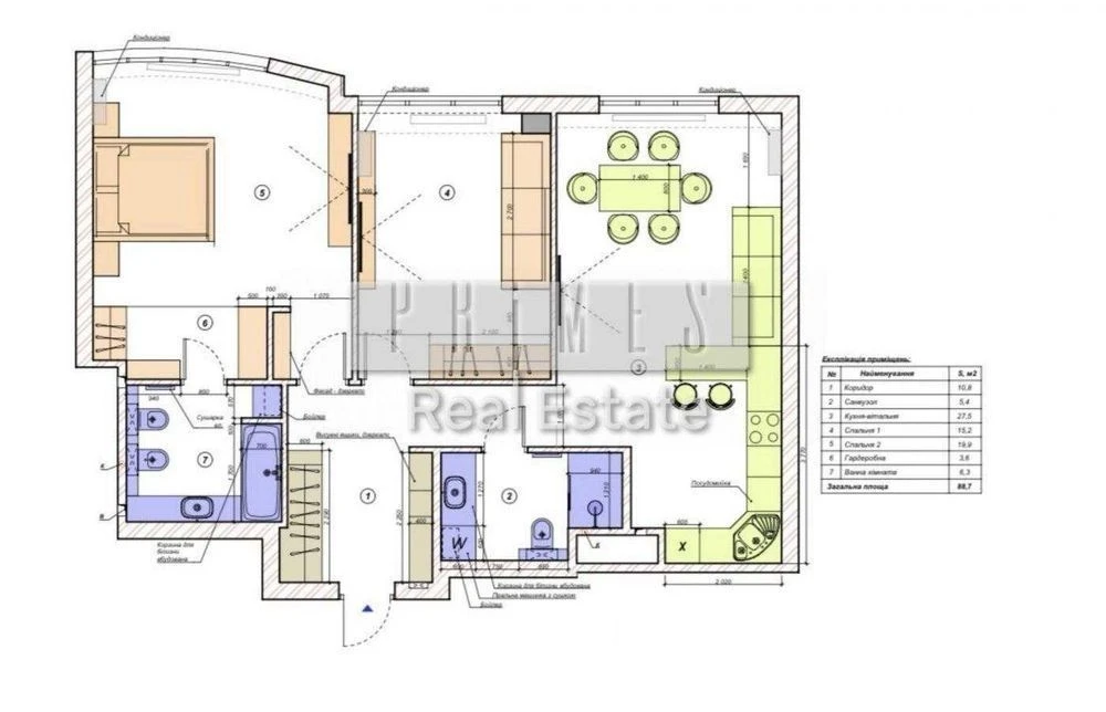 3-room apartment for sale, Bulvar Fontaniv residential complex, Saperne Pole st.,