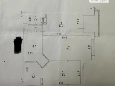 Продаж 2к квартири 70 кв. м на вул. Василя Тютюнника 51/1 •