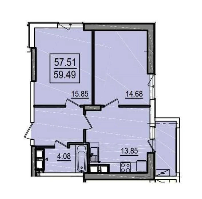 Продажа 2-х к. квартиры у моря! ЖК Посейдон.16 Фонтана. Золо