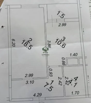 61 Жемчужина Кадорр Сити 1 комнатная вид на ипподром/правиль