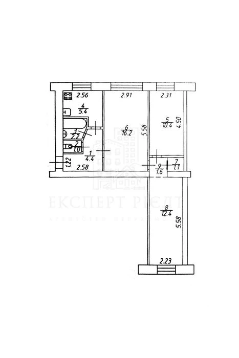 RLT T01 Продам 3 кімнатну квартиру (55 м²) по вул. Коцюбинсь